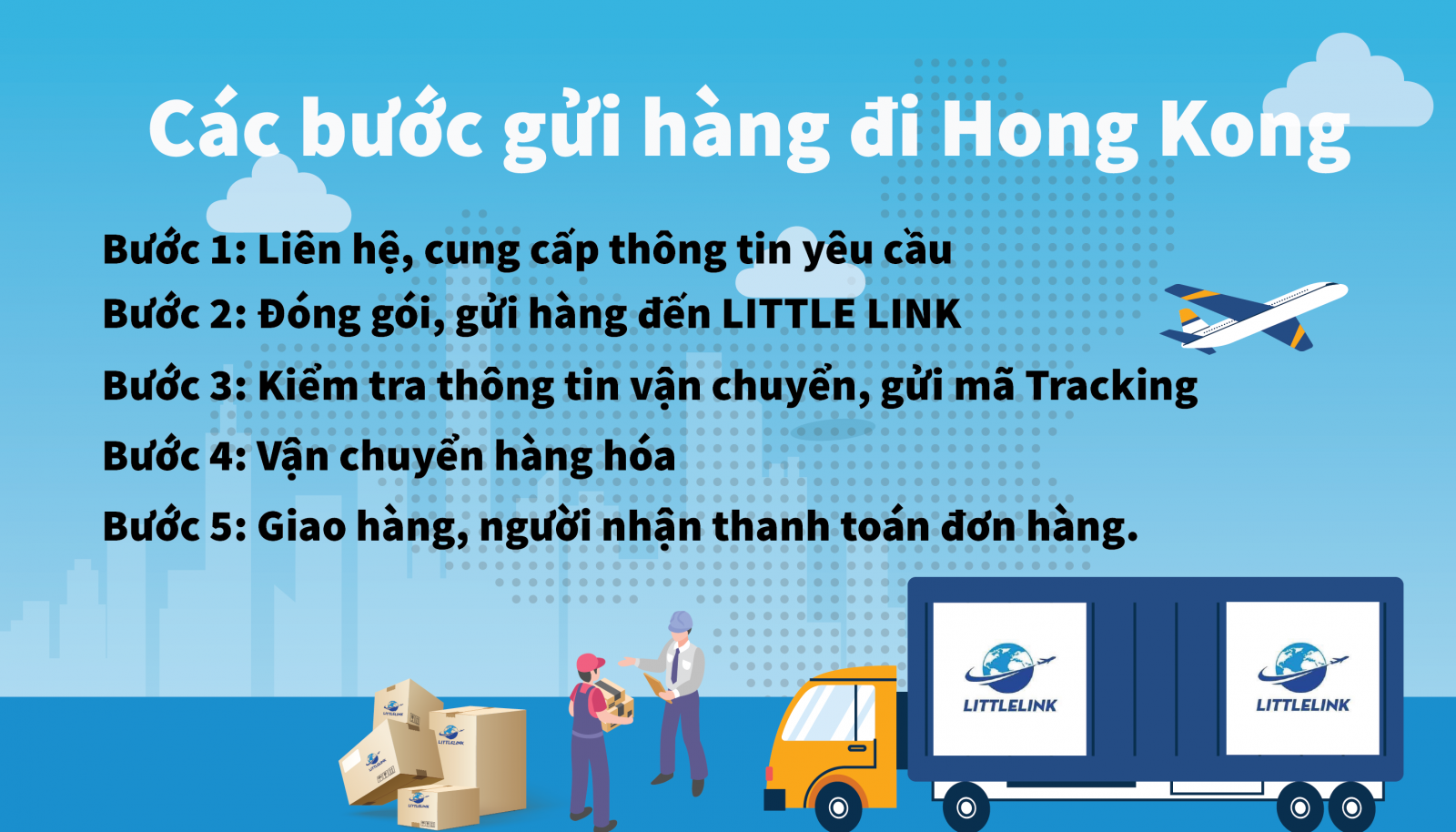 các bước gửi hàng đi hong kong