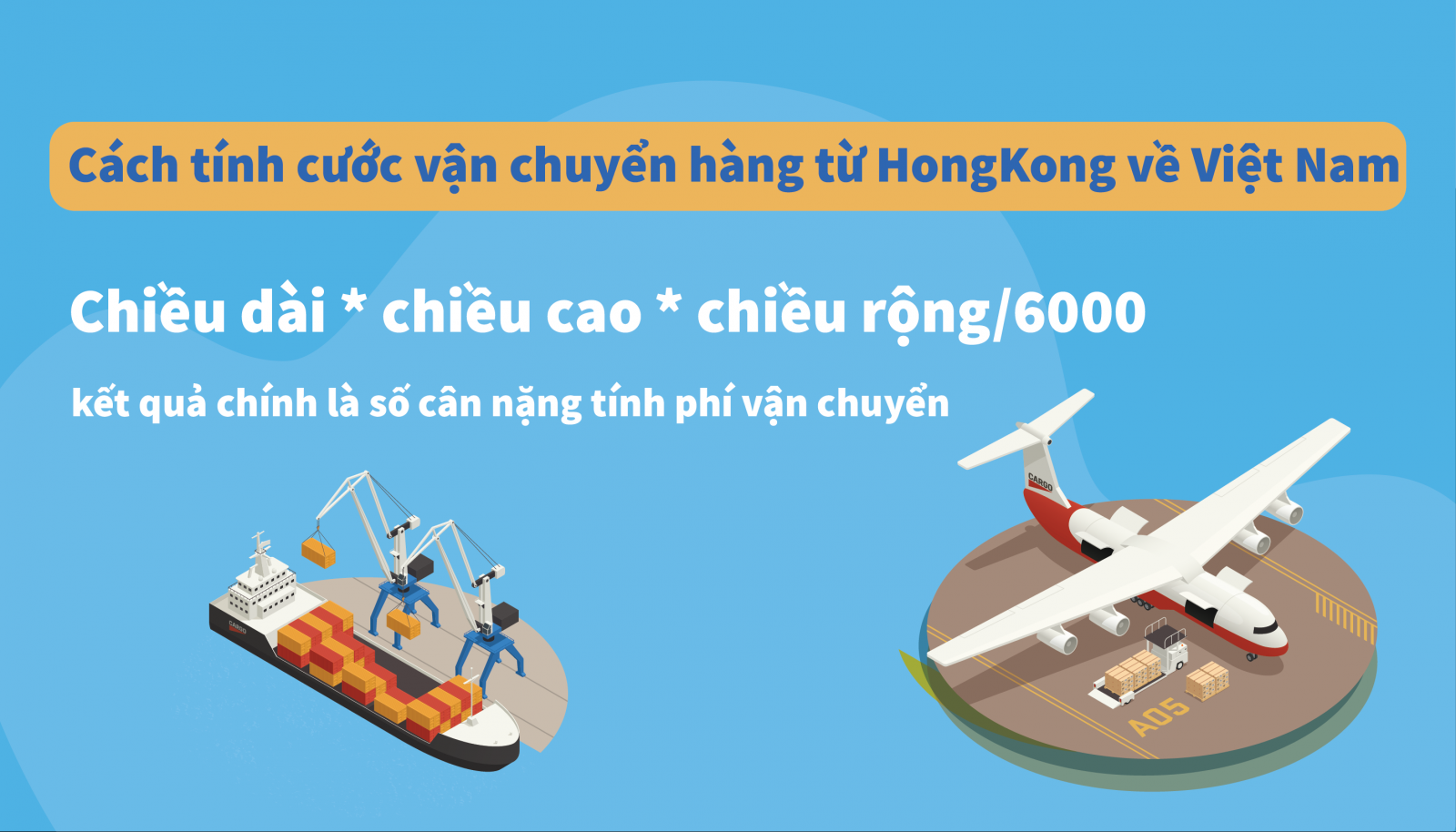 cách tính phí vận chuyển hàng từ hongkong về việt nam